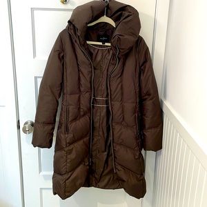 Cole Haan Chocolate Puffer Jacket Small